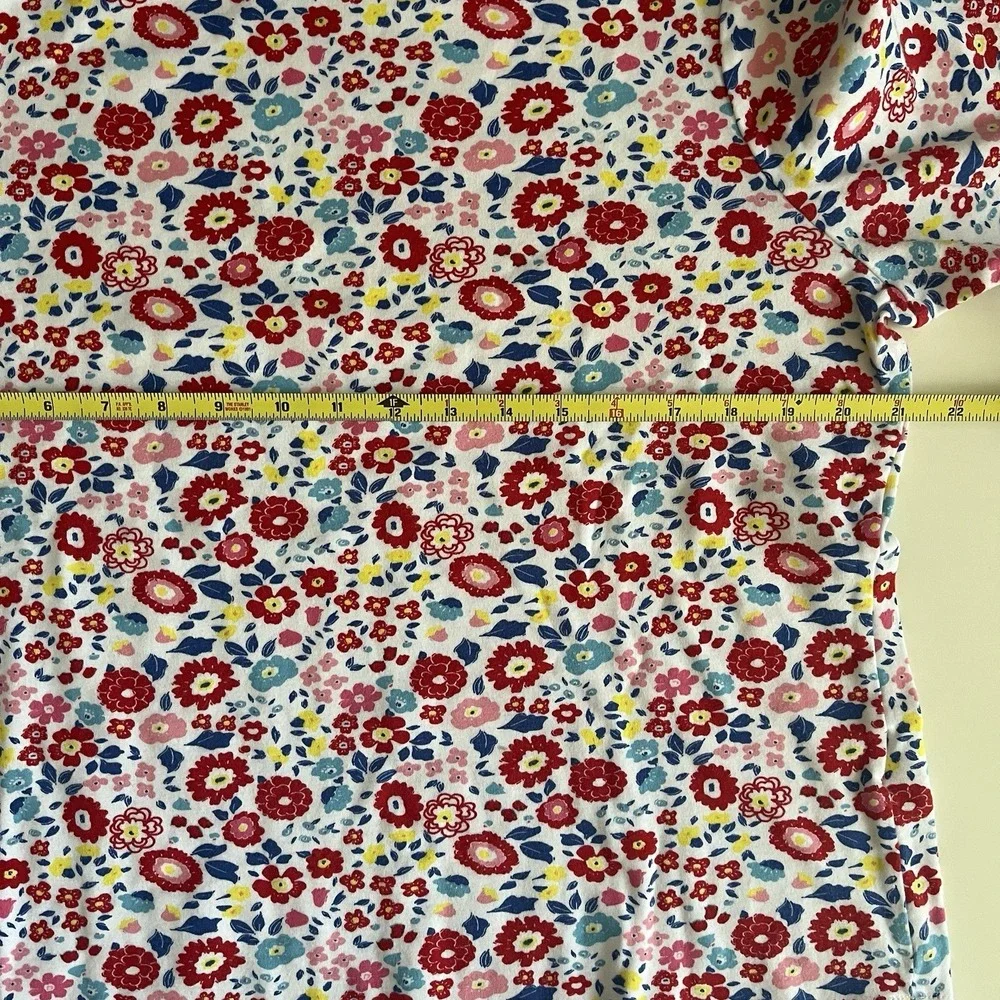 Charter Club Women's Size XL Ditsy Floral 3/4 Sleeve 100% Supima Cotton Boatneck
